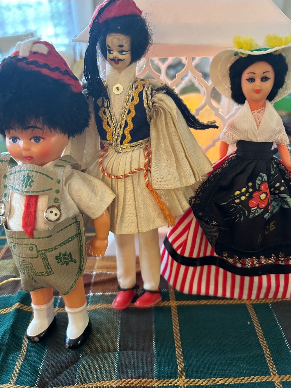 Ice Multicolor Traditional Kids Doll Trio with Red, Black & White Accents